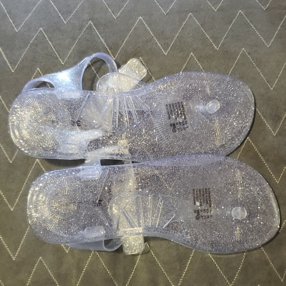 GIRLS AMERICAN EAGLE CLEAR SANDALS - Picture 2 of 7